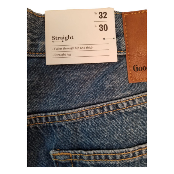 Goodfellow Men's Straight Fit Blue Jeans Regular Size 32x30 - Picture 8 of 8